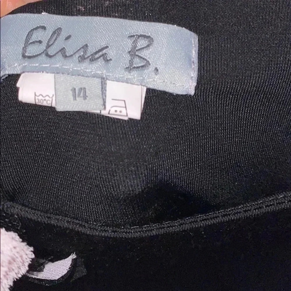 Elisa B ruffled black girl special occasion dress - Picture 3 of 9